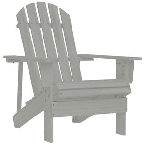 vidaXL Garden Chair | Grey | Hardwood | Medium | Durable | Garden Chair