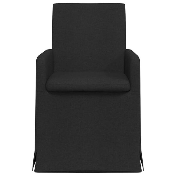 vidaXL Dining Chairs 2 pcs Black 57 x 67 x 95 cm Fabric