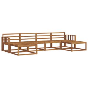 vidaXL Outdoor Sofa Set 6 pcs Natural Solid Acacia Wood