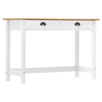 vidaXL Console Table Hill with 2 Drawers 110x45x74 cm Solid Pine Wood