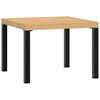 vidaXL Garden Coffee Table Black 55x55x39.5 cm Powder-coated Steel