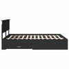 vidaXL Bed Frame Black and Silver 150 x 200 cm Engineered Wood