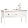 vidaXL Coffee Table White 102x49x55 cm Solid Wood Pine