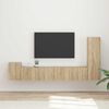 vidaXL TV Cabinet Set Wall-mounted 3 pcs Sonoma Oak Engineered Wood
