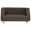 vidaXL Dog Sofa Dark Grey 95x63x39 cm Linen