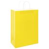 vidaXL Paper Bags 250 pcs with Handles Yellow 32x17x44 cm