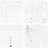 vidaXL Garden Dining Set 5 pcs White Aluminium