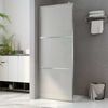 vidaXL Shower screens Silver 140 x 195 cm Glass and Aluminium
