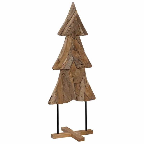vidaXL Christmas Tree with Stand Brown 151 cm Solid teak wood