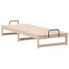 vidaXL Bed Frame Brown 80 x 200 cm Solid Pine Wood