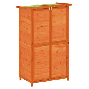 vidaXL Garden Tool Shed Brown 83x57x140 cm Solid Wood Pine
