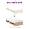 vidaXL Day Bed without Mattress 100x200 cm Solid Wood Pine