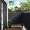 vidaXL Balcony Screen Black 120 x 200 cm PU coated oxford alu
