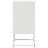 vidaXL Bedside Cabinet White 36x39x78 cm Steel