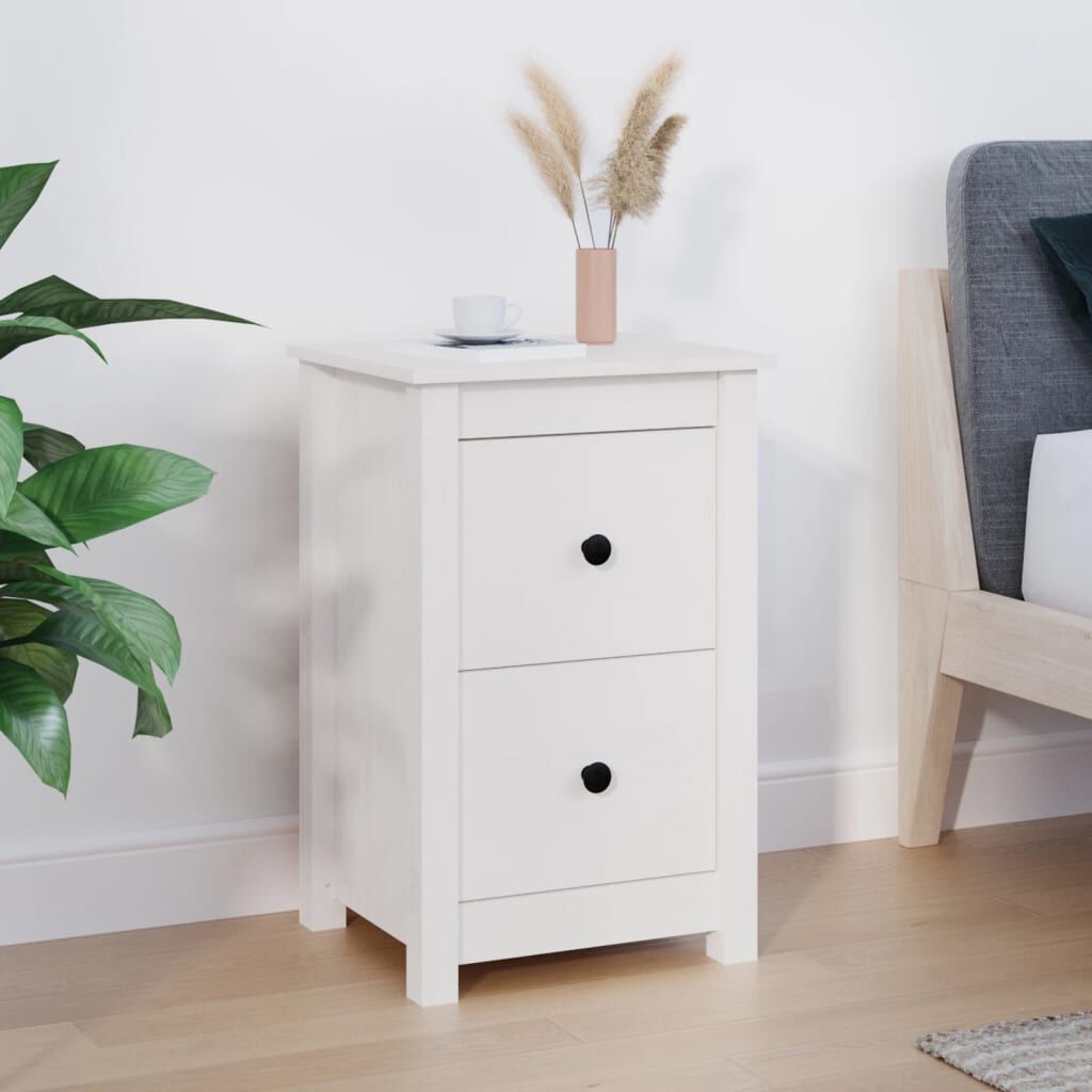 Hemnes bedside on sale table white