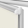 vidaXL Roller Blind Blackout Off White 115x230 cm Fabric Width 110.7 cm Polyester