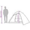vidaXL Camping Tent Dome 4-Person Camouflage Waterproof