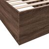 vidaXL Bed Frame without Mattress Brown Oak 90x200 cm
