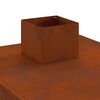 vidaXL Camping Stove 35x50x60 cm Corten Steel