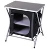 Redcliffs Folding Camping Cabinet Black 60x45x64 cm
