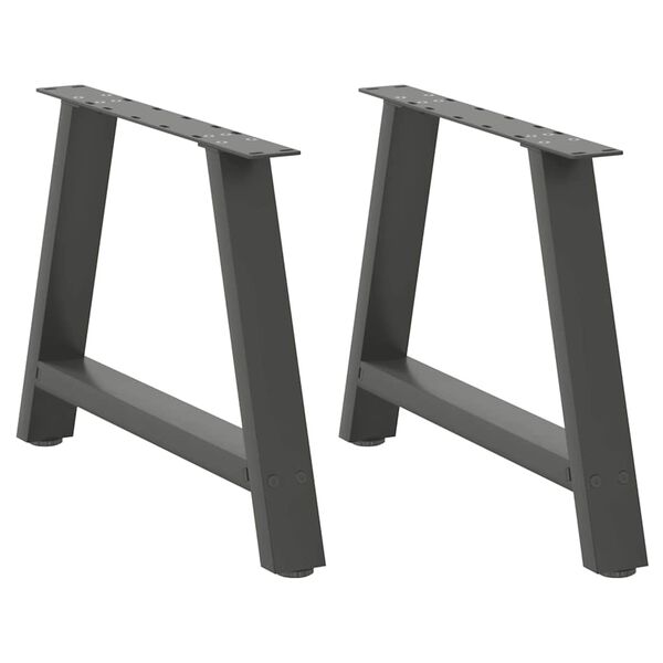 vidaXL Coffee Table Legs A-Shaped 2 pcs Anthracite&nbsp;60x(42-43) cm Steel