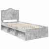 vidaXL Bed Frame Concerte Grey 75 x 190 cm Solid Pine Wood