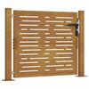 vidaXL Garden Gate 100x75 cm Corten Steel Square Design