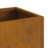 vidaXL Raised Garden Planter Rusty 60 x 26 x 45 cm Weathering Steel