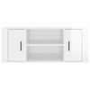 vidaXL TV Cabinet High Gloss White 100x35x40 cm Engineered Wood