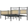 vidaXL Bed Frame without Mattress Sonoma Oak 120x200 cm Engineered Wood
