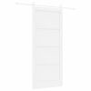 vidaXL Sliding Door White 93 x 211 cm Solid Pine Wood