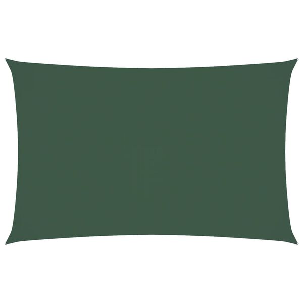 vidaXL Sunshade Sail Oxford Fabric Rectangular 5x8 m Dark Green