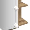 vidaXL Mirror Cabinet with LED Artisan Oak 70x16.5x60 cm