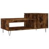vidaXL Coffee Table Smoked Oak 100x50x45 cm Engineered Wood