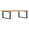 vidaXL Basin Shelf Wall Mounted Steel and Solid Wood Acacia
