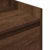 vidaXL Bedside Cabinets with 2 Drawers 2 pcs Brown Oak 38x34x80 cm