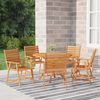 vidaXL 6 Piece Garden Dining Set Solid Wood Acacia