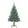 vidaXL Christmas Tree with 150 LEDs with Stand Green 150 cm PVC