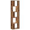 vidaXL Bookcase 5-Tier Old Wood 45x23,5x162,5 cm Engineered Wood