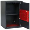 vidaXL Safe Box with Lock Dark grey 35 x 31 x 50 cm Steel