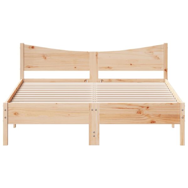 vidaXL Bed Frame without Mattress 160x200 cm Solid Wood Pine