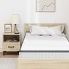 vidaXL Mattress White and Grey 90 x 190 cm Bonell Spring