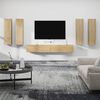 vidaXL 6 Piece TV Cabinet Set Sonoma Oak Engineered Wood