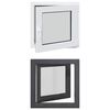 vidaXL Tilt & Turn Basement Window RISOR 50 x 50 cm PVC and Glass