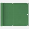 vidaXL Balcony Screen Light Green 75x500 cm HDPE