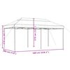 vidaXL Foldable Party Tent Pop-Up Terracotta 580x292x315 cm
