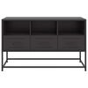 vidaXL TV Cabinet Black 100.5x39x60.5 cm Steel