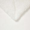 vidaXL Throw Blanket White 130 x 150 cm Fleece
