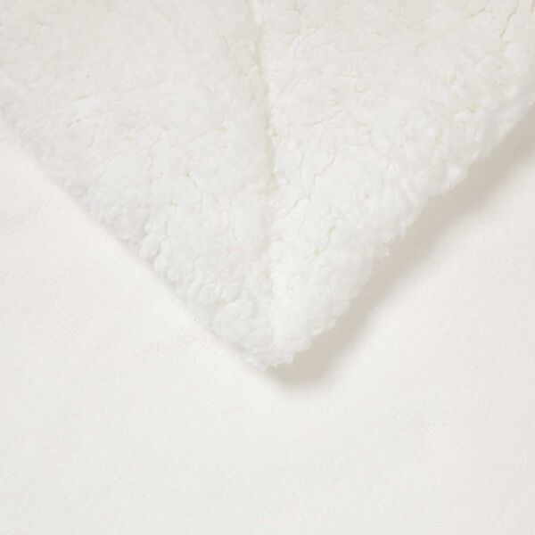 vidaXL Throw Blanket White 130 x 150 cm Fleece