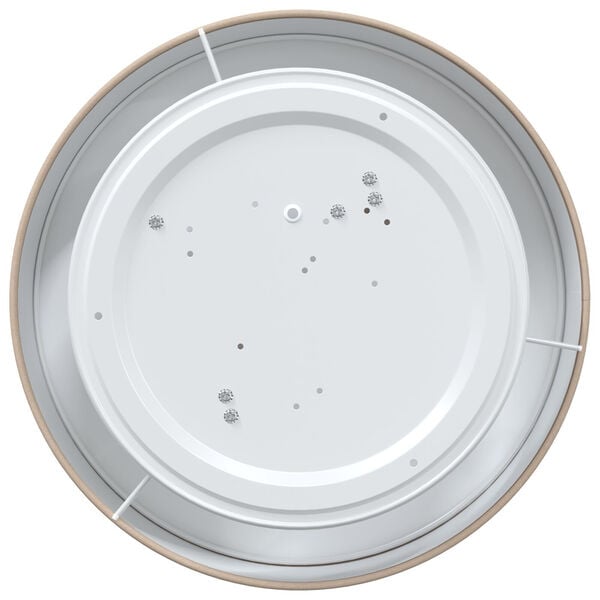 vidaXL Ceiling Lamp with Spotlights Taupe 38 x 38 x 13.5 cm Fabric